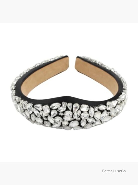 Big Crystal Crown Headband Women Sparkling Rhinestone Hair Hoop Accessories main image 4
